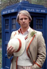 Peter Davison as the fifth Doctor Who
